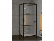 Душовий куточок Riho Grid GB201 100x90 см чорний матовий/прозоре скло GB2100090