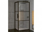 Душовий куточок Riho Grid GB203 110x100 см чорний матовий/прозоре скло GB2110100