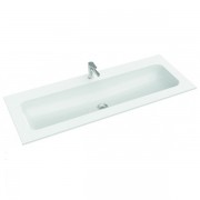 Раковина для ванной Marmorin Mono 1200 врезная без крыла литой камень белый P_U_595_04_1200