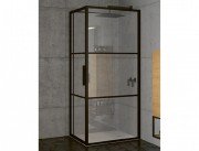 Душевой уголок Riho Grid GB203 120x90 см черный матовый/прозрачное стекло GB2120090