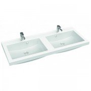 Раковина для ванной Marmorin Greta 1200 D врезная без крыла литой камень белый P_U_546_06_1200