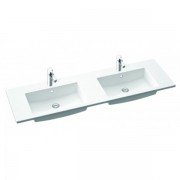 Раковина для ванної Marmorin Hubert 1500 D врізна з крилом литий камінь білий P_U_547_06_1500