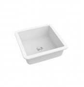 Раковина для ванной Marmorin Lena IV Inset врезная квадратная литой камень белый P_U_539_07_0448