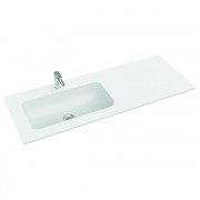 Раковина для ванной Marmorin Mono 1200 L врезная с крылом справа литой камень белый P_U_595_08_1200