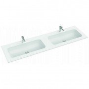 Раковина для ванной Marmorin Mono 1600 Duet врезная без крыла литой камень белый P_U_595_12_1600