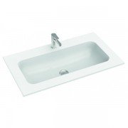 Раковина для ванной Marmorin Mono 800 врезная без крыла литой камень белый P_U_595_02_0800