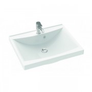 Раковина для ванной Marmorin Moris 600 врезная литой камень белый P_U_550_01_0600