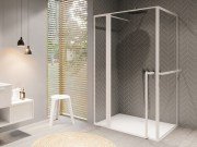 Душовий куточок Riho Lucid GD203 120x80 см білий/прозоре скло GD212W080