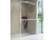 Стенка душевая Riho Lucid GD400 100 см белый/прозрачное стекло GD410W000