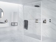 Стінка душова Riho Lucid GD401 140 см білий/прозоре скло GD314W000