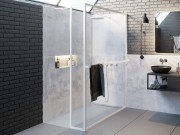 Стінка душова Riho Lucid GD402 140 см білий/прозоре скло GD414W030