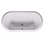 Ванна акрилова Riho Dua овальна 180x86 біла з кольоровою панеллю BD01XXX00000000
