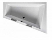 Ванна акриловая Riho Doppio Plug & Play асимметричная 180x130 левая с панелью BD4500500000000