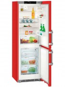 Двокамерний холодильник Liebherr CNfr 4335 Comfort NoFrost сталь червоний CNfr 4335-21 001