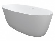 Ванна з штучного каменю Riho Oval 160х72 см білий матовий BS6700500000000