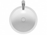 Раковина Riho Avella Ø42 см штучний камінь білий матовий F7AN6042421114