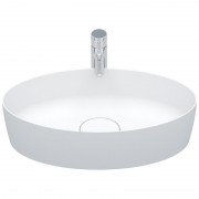 Раковина Riho Thin Oval 58х34,6 см штучний камінь білий матовий F70028
