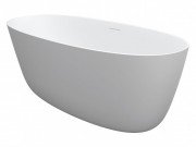 Ванна из искусственного камня Riho Oval 160х72 см белый матовый BS6700500000000