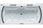 Ванна аеро- і гідромасажна акрилова Riho Lisa 180х90 см білий BZ1500554SV1706