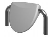 Підголівник для ванн Riho Claudia сріблястий AH09115