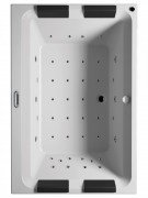 Ванна аэро- и гидромассажная акриловая Riho Olivia 180х120 см левая белый BZ7700561SH1573