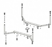 Ножки для ванны Riho Colorado металл POOTSET14
