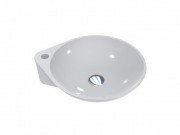 Раковина Miraggio Florence 46,6х40 см литий мармур білий глянцевий 0000197
