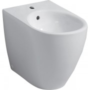Биде напольное Geberit iCon приставное к стене закрытая форма санфарфор белый 234050000