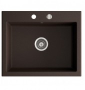 Мийка для кухні Marmorin Debra 1k без крила врізна штучний камінь коричневий 436 103 004