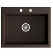 Мойка для кухни Marmorin Debra 1k без крыла врезная искусственный камень коричневый 436 103 004
