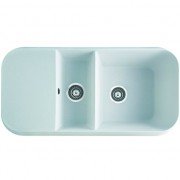 Мойка для кухни Marmorin Opal 1,5k 1o с крылом врезная искусственный камень белый 440 513 001