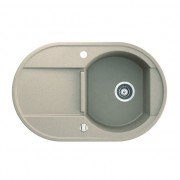 Мийка для кухні Marmorin Otago 1k 1o з крилом врізна штучний камінь сафарі 505 113 001