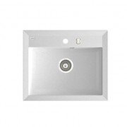 Мийка для кухні Marmorin Ivo без крила врізна штучний камінь білий 718 103 006