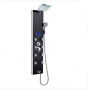 Гидромассажная панель для душа Dusel  хром/черный DU787392B