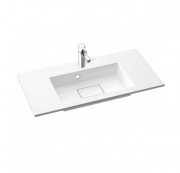 Раковина для ванной Marmorin Lira 800 врезная литой камень белый  640 080 020 xx x