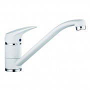 Змішувач для кухні Marmorin класичний одноважільний білий 6113