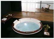 Ванна аеро- і гідромасажна акрилова Golston 195х195 вбудована білий G-U2603А