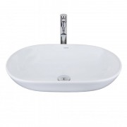 Раковина для ванної Devit Ovale накладна 58.5х39 см санфаянс білий 1510136