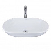 Раковина для ванной Devit Ovale накладная 58.5х39 см санфаянс белый 1510136