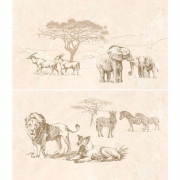 Декор-панно InterCerama Safari 40х46 см коричневий 031 456606