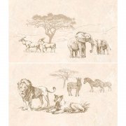 Декор-панно InterCerama Safari 40х46 см коричневий 031 456606