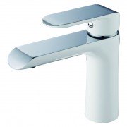 Смеситель для раковины Devit Iven однорычажный латунь белый/хром 43111141W