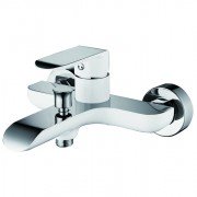 Змішувач для ванної Devit Iven одноважільний настінний латунь білий/хром 43113141W