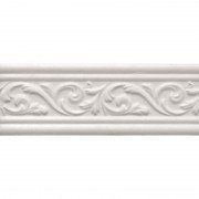 Бордюр InterCerama Arabesko 23х8 см білий 061 106902