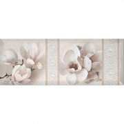 Декор InterCerama Bingo 40х15 см белый 061-3 095807