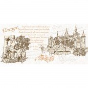 Декор InterCerama Continental 50х23 см бежевий 021-1 147107