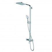 Душевая стойка для душа Devit Hotel Line с однорычажным смесителем латунь/пластик хром 3365SP