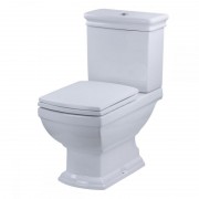 Унітаз підлоговий компакт з кришкою Devit Retro 41х66.5 см санфаянс білий 3010127