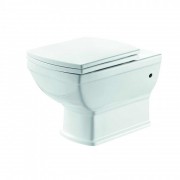 Унитаз подвесной с крышкой Devit Retro 35х53 см санфаянс белый 3020127