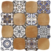 Плитка керамограніт Cristacer Carnaby Decor Cotto 45х45 см 134902